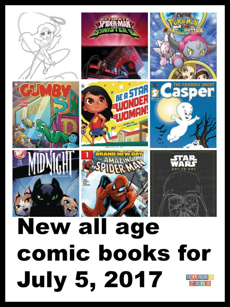 The new all age comic books this week are super. Lots of superheroes, DC Super Hero Girls, Spider Man, plus Gumby, Star Wars and more. 