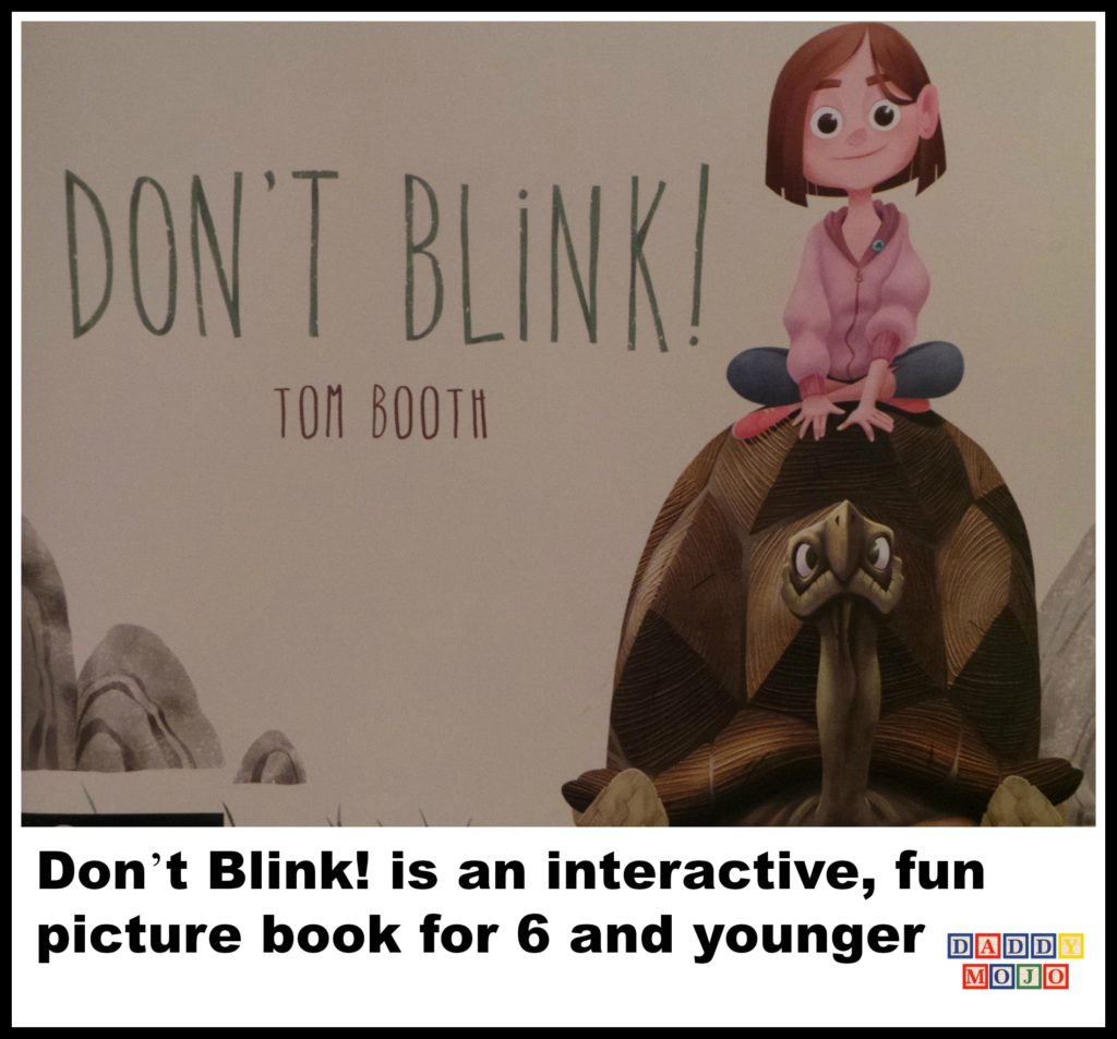 Don’t blink, tom booth, childrens book, picture book 