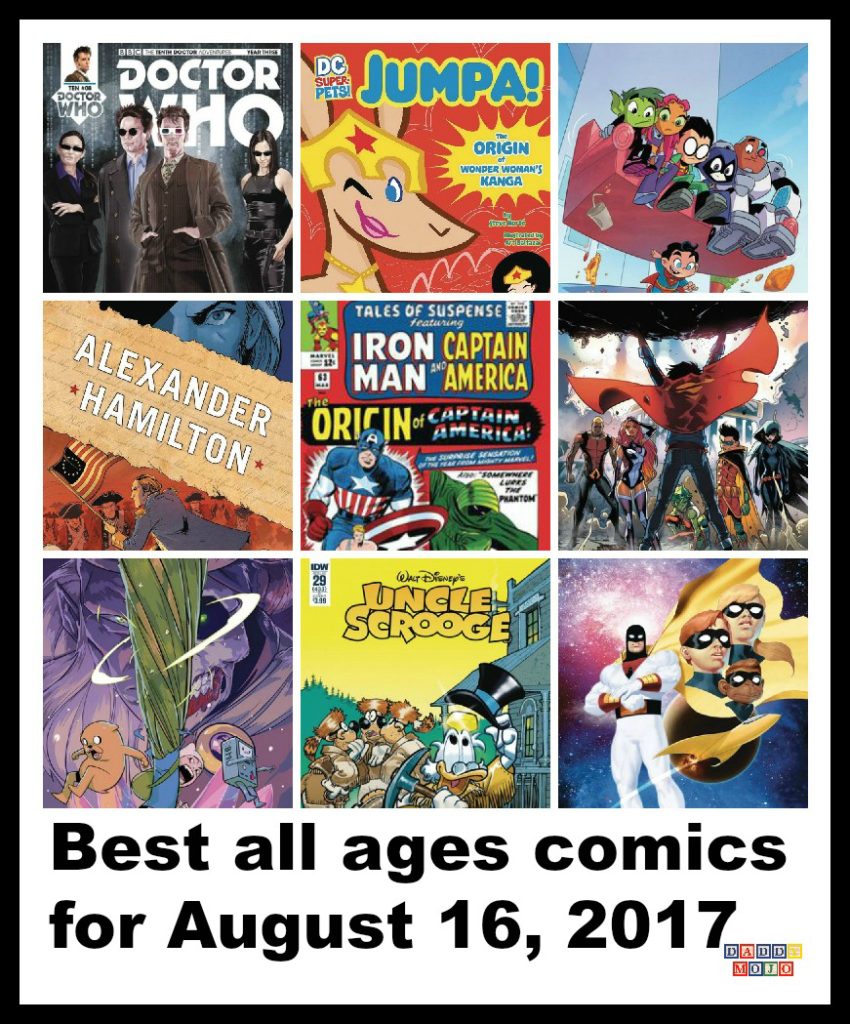 Jumpa, wonder woman, super pets, all ages comics, best all ages comics, teen titans go, doctor who, space ghost, future quest, future quest presents, uncle scrooge