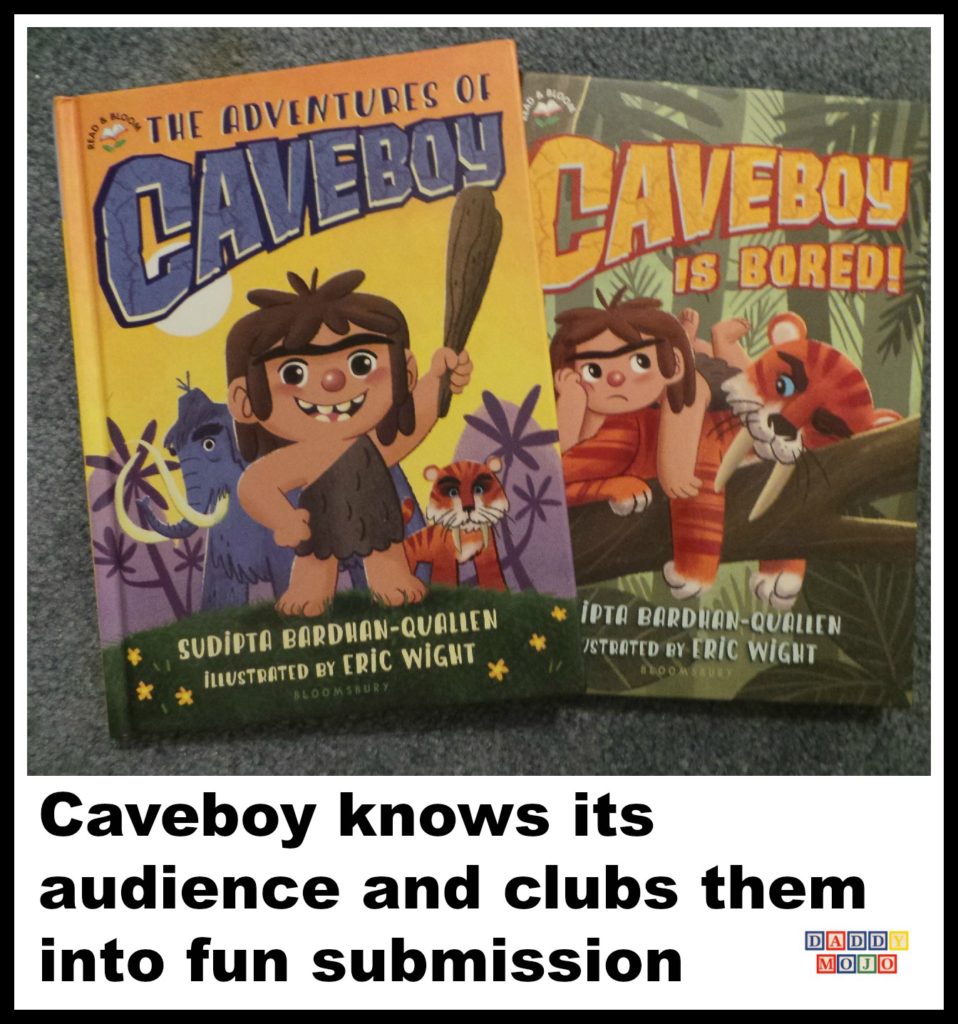 Caveboy, the adventures of caveboy, young reader, bloom & read