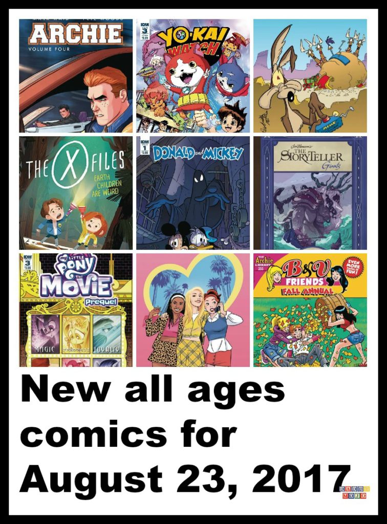 Mickey and Donald, IDW publishing, jim Henson, jim Henson storyteller giants, x files, x files earth children are weird, mulder, scully, archie, riverdale, yo kai watch, 