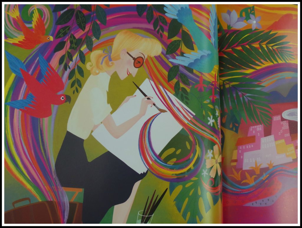 Art from Pocket Full of Colors by Amy Guglielmo and Jacqueline Tourville with illustrations by Brigette Barrager