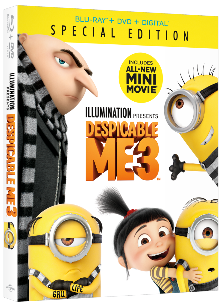 Win a copy of Despicable Me 3 on Blu-ray DVD, #Giveaway