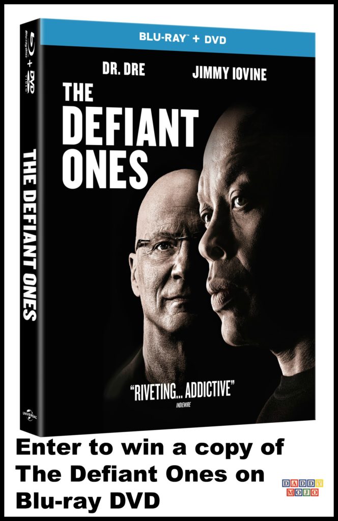 The defiant ones, the defiant ones giveaway, blu-ray DVD, jimmy iovine, dr. dre, beats by dre