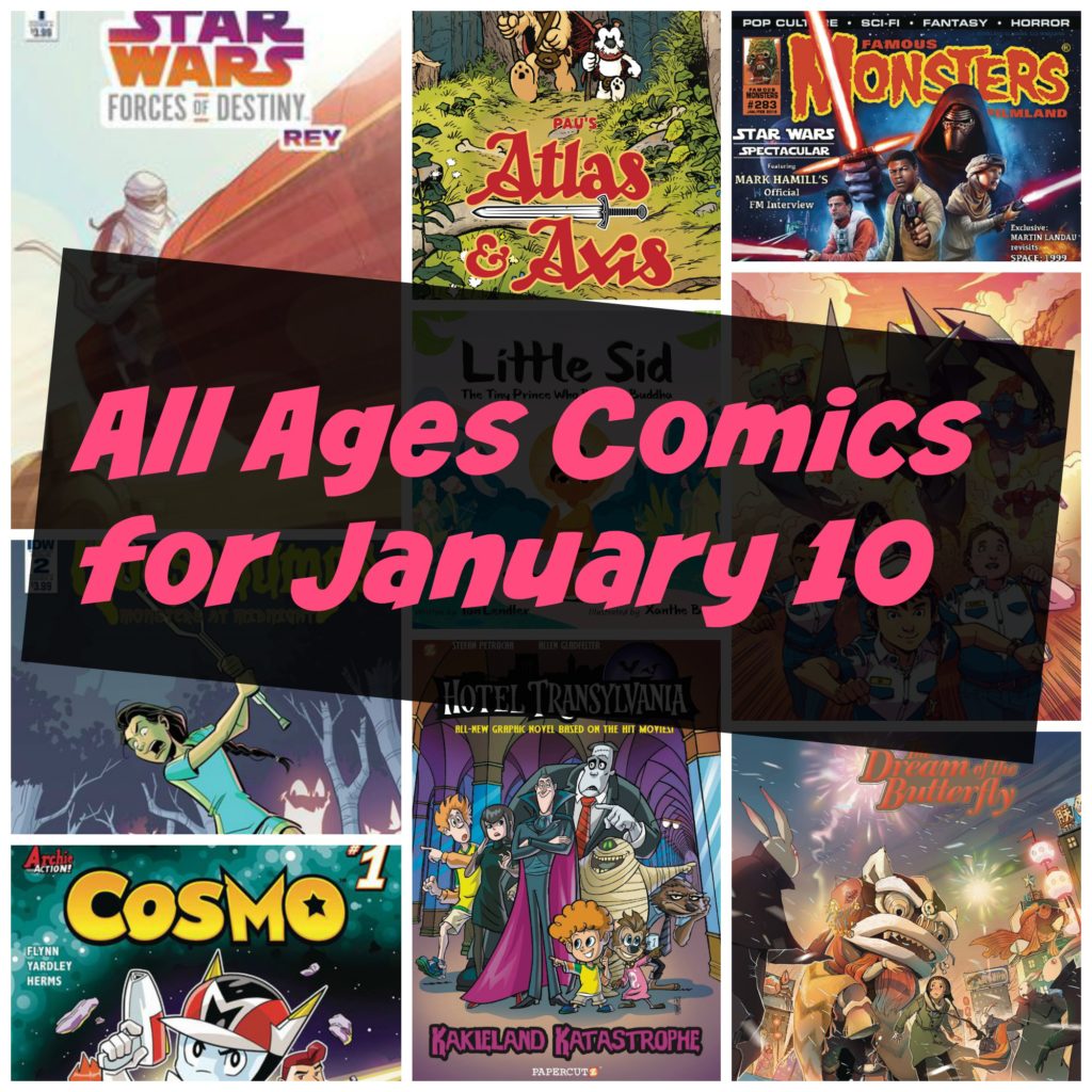 all ages comics, doctor who, star wars, famous monsters, 