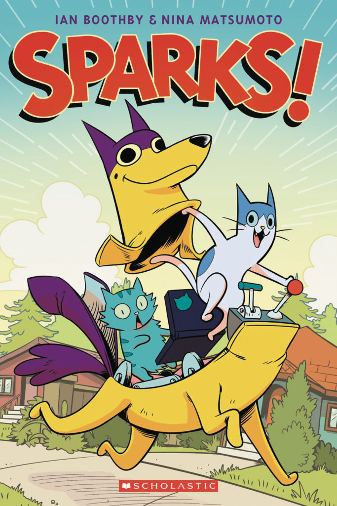 All ages comics for February 28, Sparks, Scholastic Books 