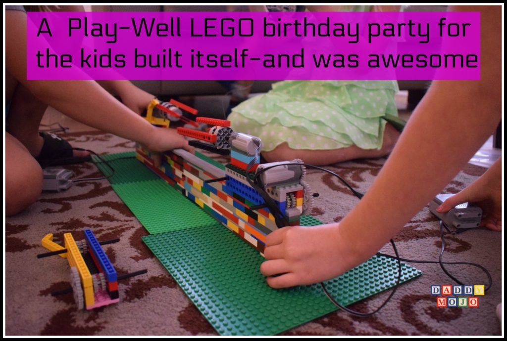 The Play Well LEGO birthday party for the kids built itself and was great