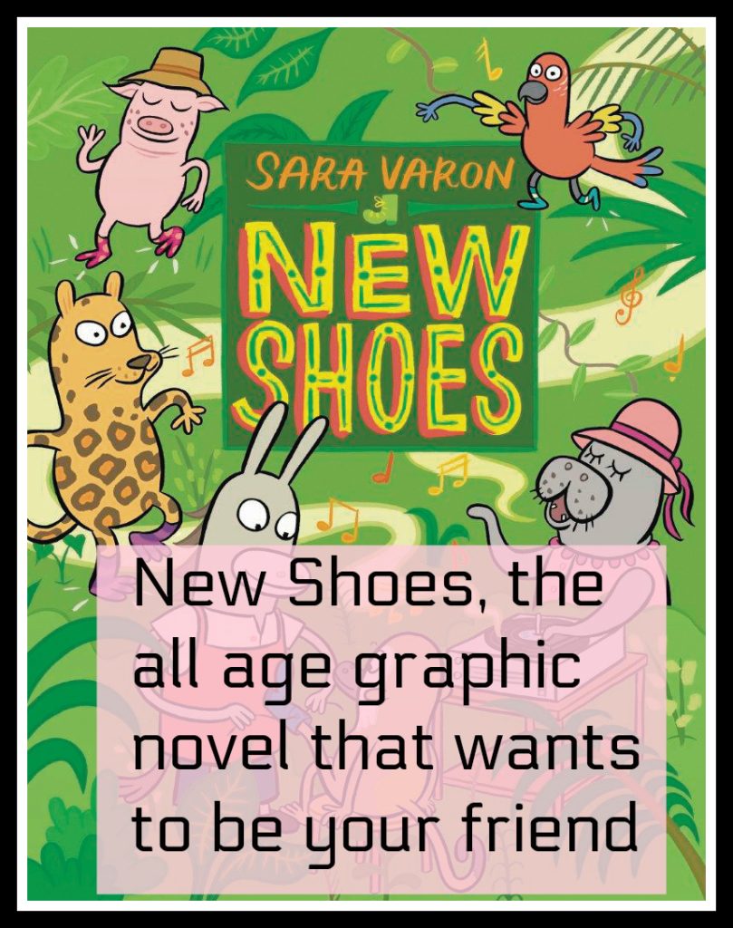 Miss manatee, new shoes,  Sara Varon, graphic novel, all age graphic novel