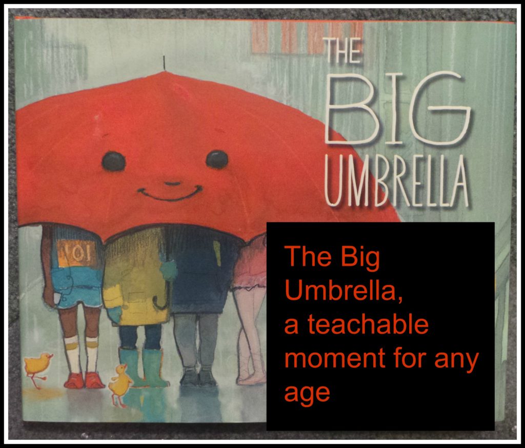 The big umbrella, children’s book, illustrated book, Amy Bates, Amy June Bates, Juniper Bates, parents, 