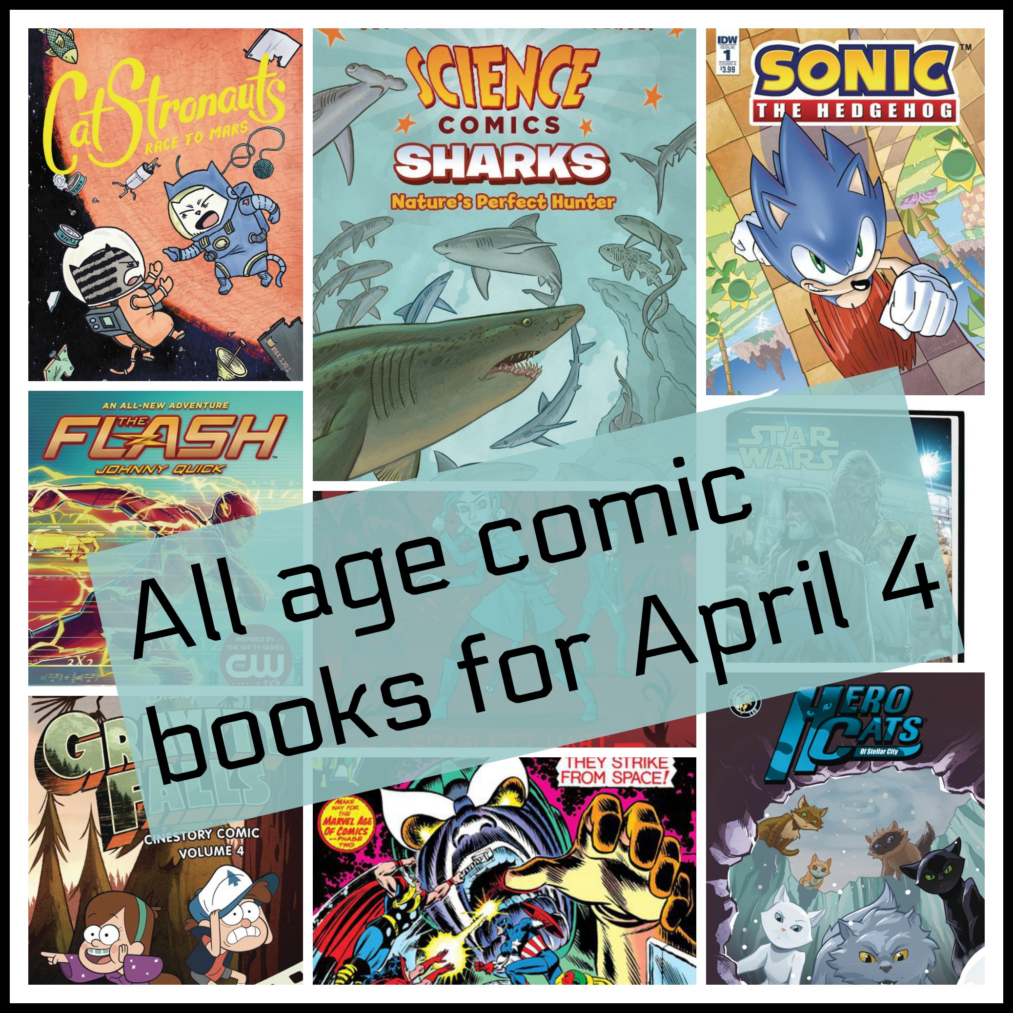 All age comic books for April 4