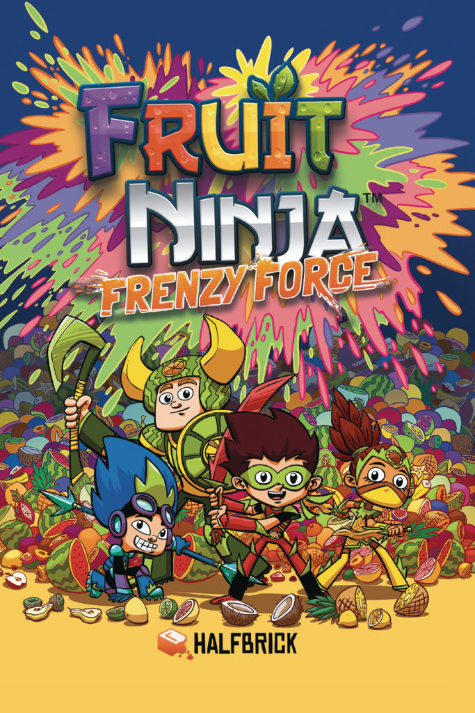 All age comic books for May 16, fruit ninja, fruit ninja frenzy force