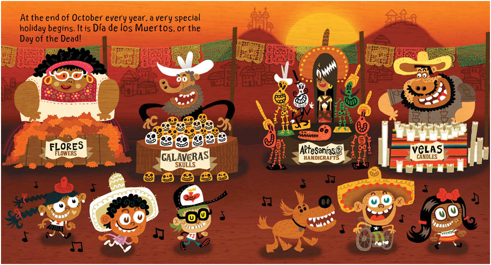 Dia de los muertos, board book, dia de los muertos board book, Hannah eliot, Jorge Gutierrez, childrens book, kidlit