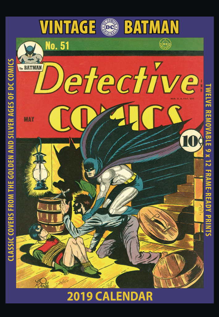 All age comic books for October 10, detective comics 2019 calendar, vintage batman, DC Comics