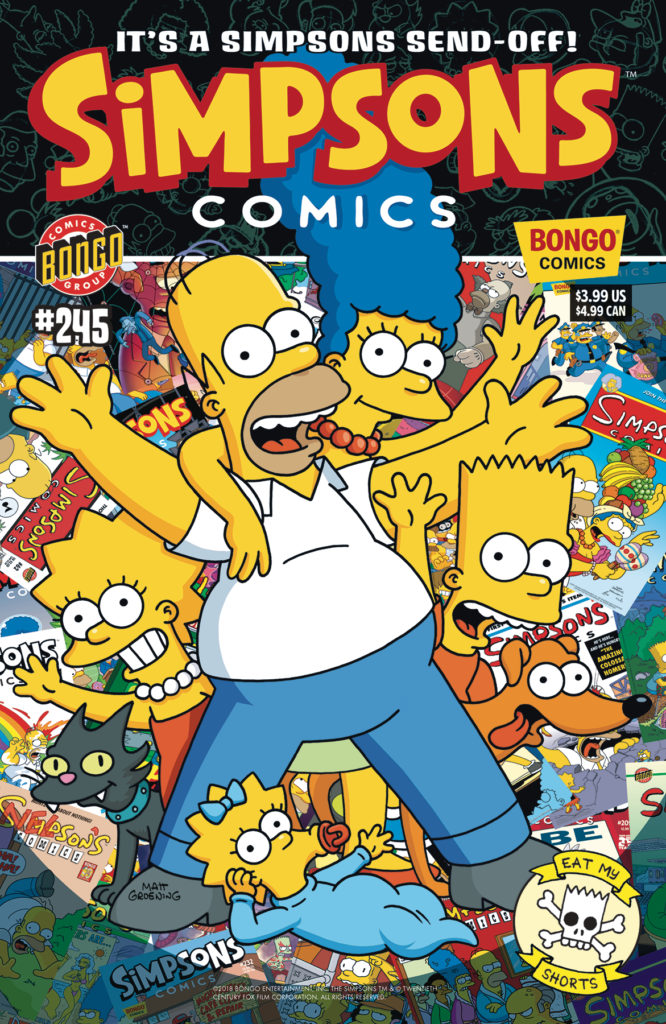 The simpsons, simpsons comics, all age comic books 