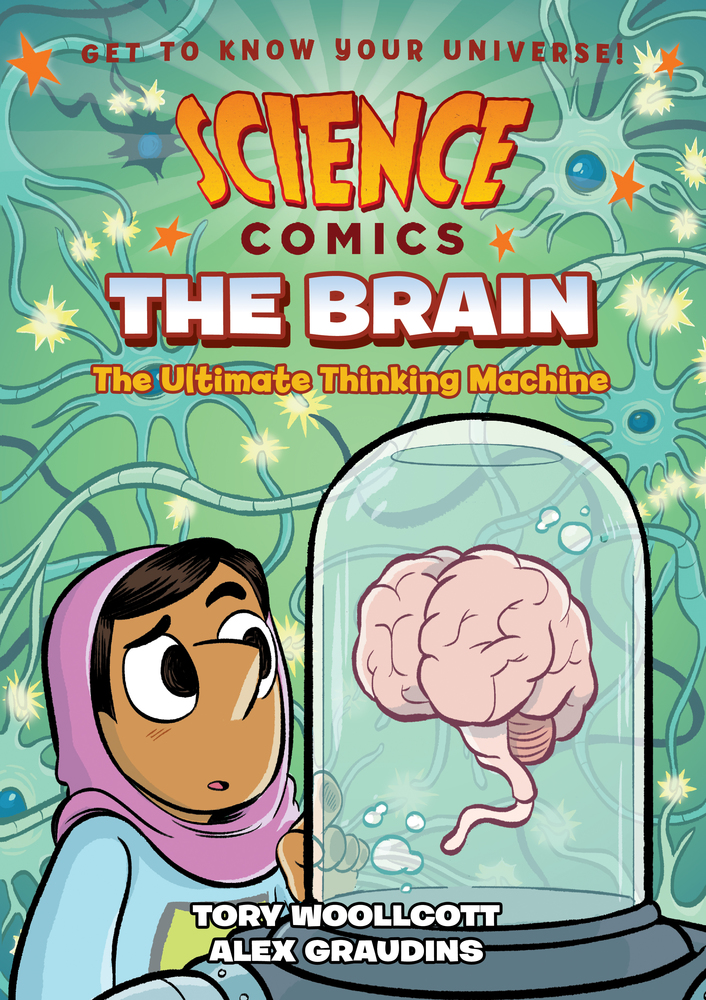 all age comic books for october 17, science comics, science comics the brain