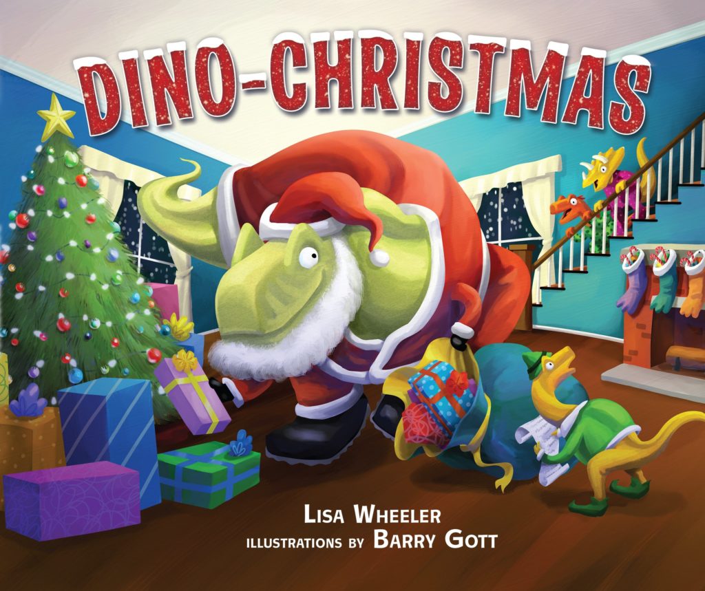 Dino, dino Christmas, dinochristmas, lisa wheeler, barry got, dinosaurs, Christmas, jimmy, walker, dynomite, 