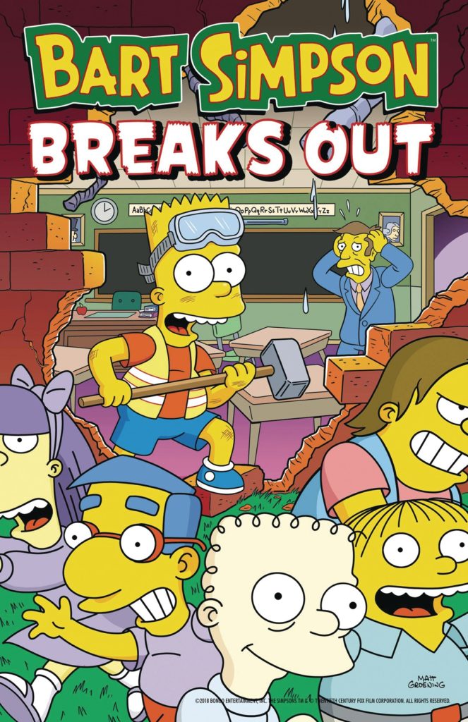 All age comic books for April 3, bart simpson, graphic novel