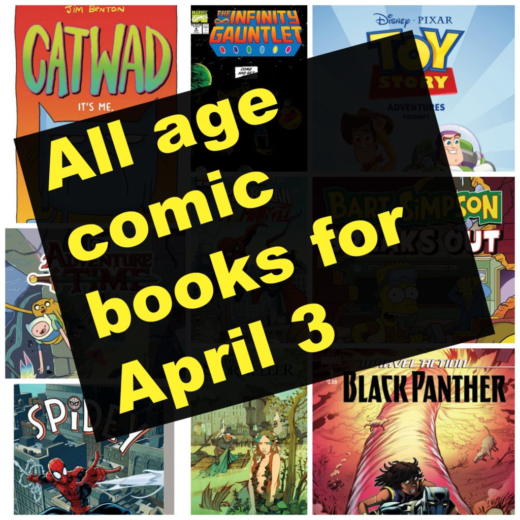 Catwad, spidey, spider man, black panther, toy story, bart simpson, marvel comics, marvel team up, Jim Henson, the storyteller sirens, boom studios, wakanda