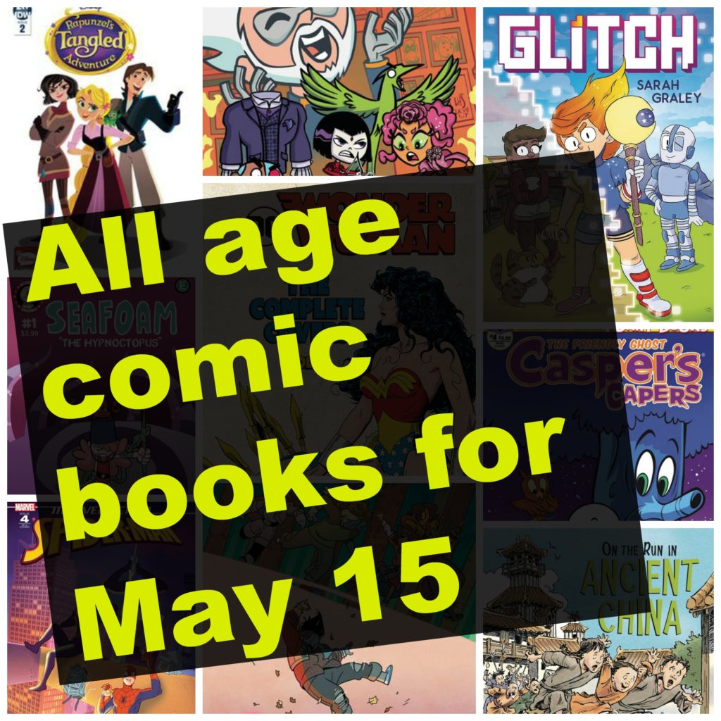 Graphix, scholastic, Glitch, graphic novel, all age comic books, comic books, marvel action, spider-man, marvel action spider-man, seafoam, the hypnoctopus