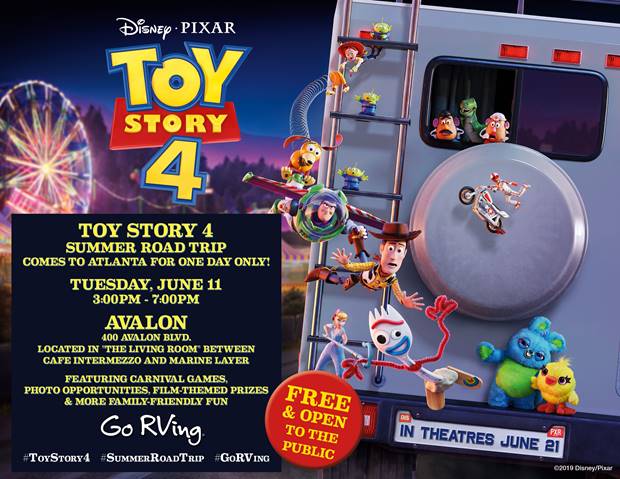 Meet Forky & play games at the #ToyStory4 RV Summer Road Trip #Alpharetta