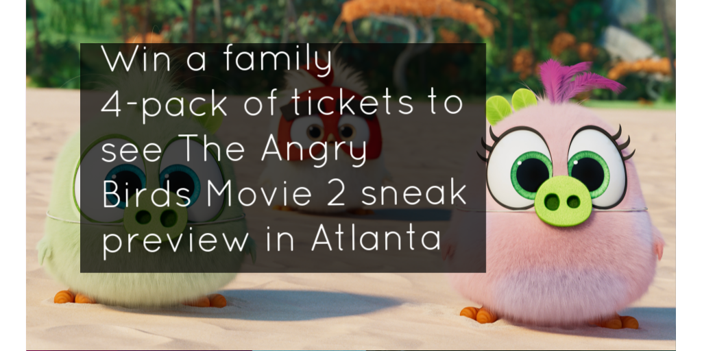 Win a family 4-pack of tickets to see The Angry Birds Movie 2