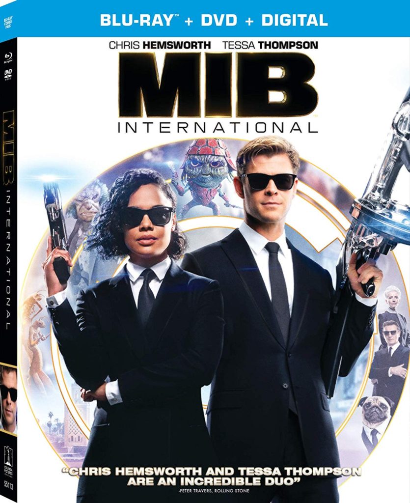 Men In Black: International is available on Blu-Ray DVD. The aliens are awesome and they compete with what a 7 year-old can create in their mind. 