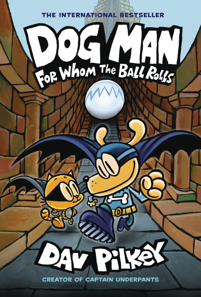 Dog Man For Whom The Ball Rolls is seven books into the series and produces the most ‘mature’, confident book yet in this go-to elementary school series. 