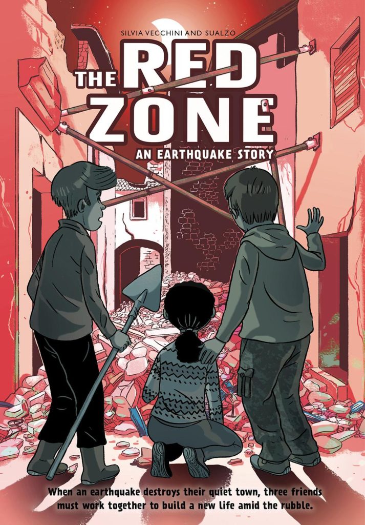 The Red Zone, An Earthquake Story is an all age graphic novel appropriate for 8 and up about survival, coping, grief and life. 