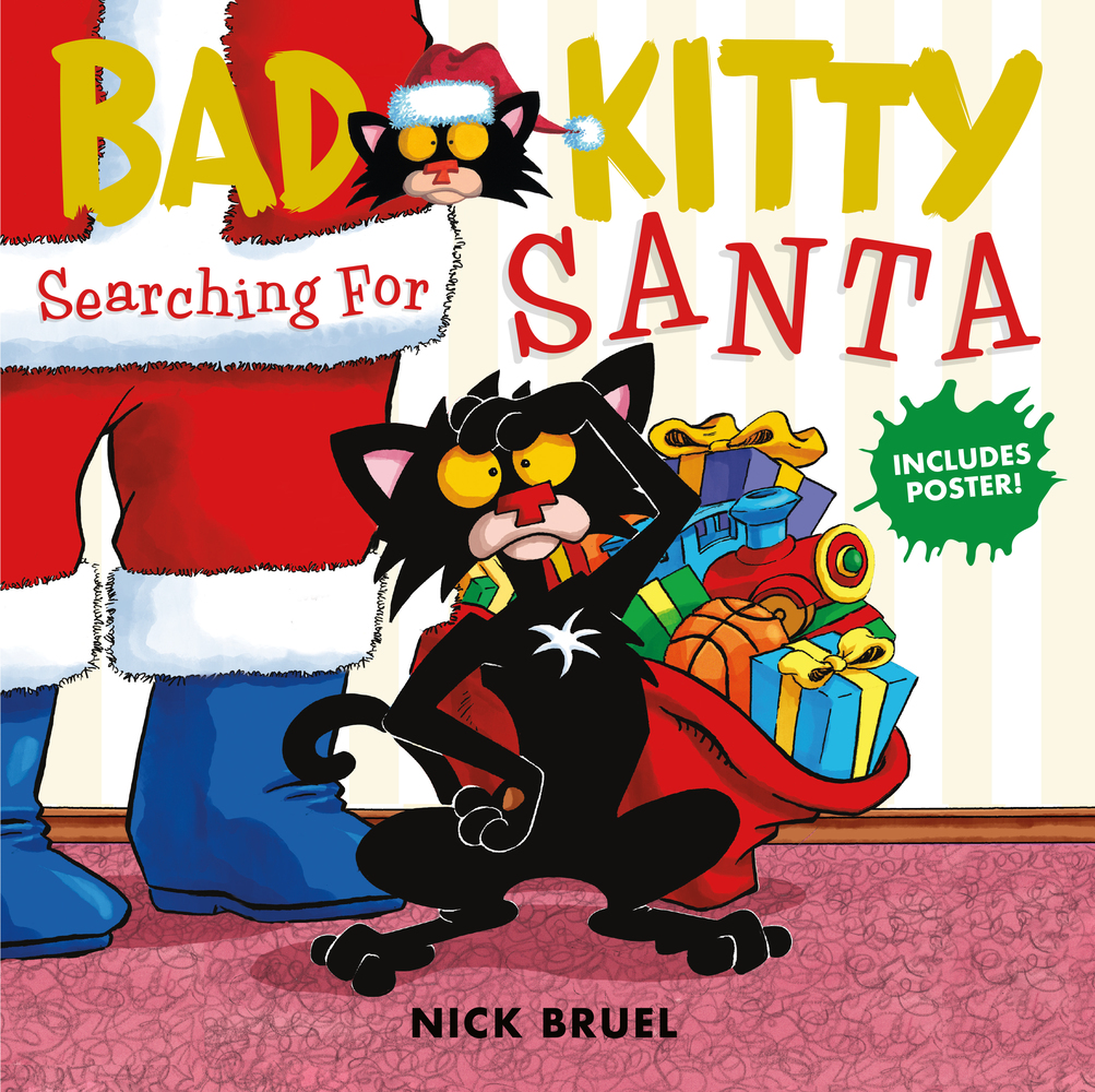 Bad Kitty Searching For Santa, early elementary Christmas giggles