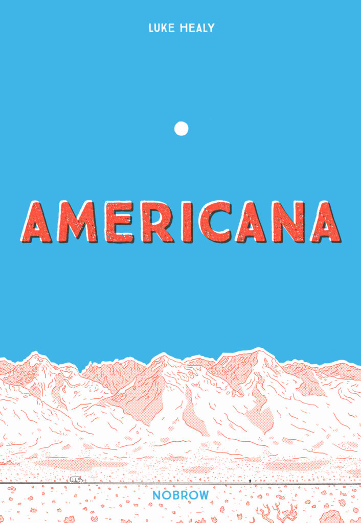 Americana is a graphic novel for older readers who enjoy dry humor and can relate to travelling and figuring out your place in life.