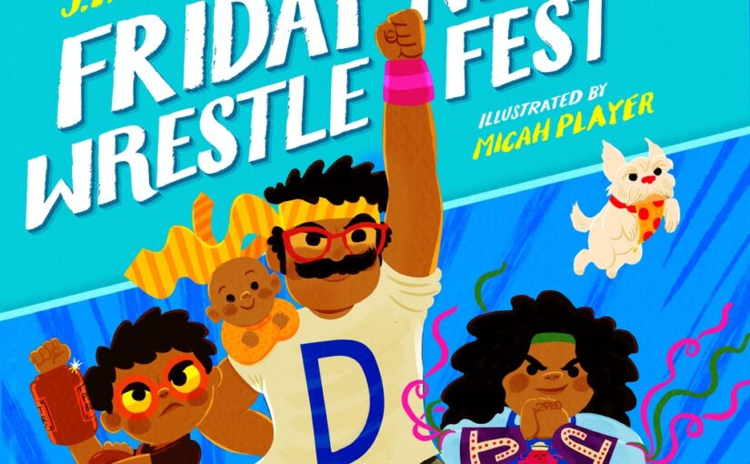 The tickle party is celebrated in full on Friday night fun with Friday Night Wrestlefest, an active book that’s jammed with love, humor and color.