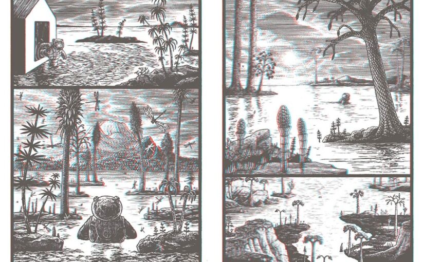 Jim Curious and the Jungle Journey is a 3-D wordless book that will drop your jaw, three layers deep as you follow him along his trip.