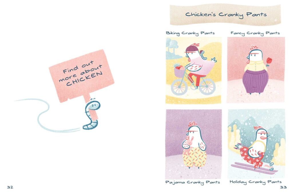 Cranky Chicken is a young enough for a kid’s first graphic novel, but has the intelligence that will also be attractive to reluctant readers.