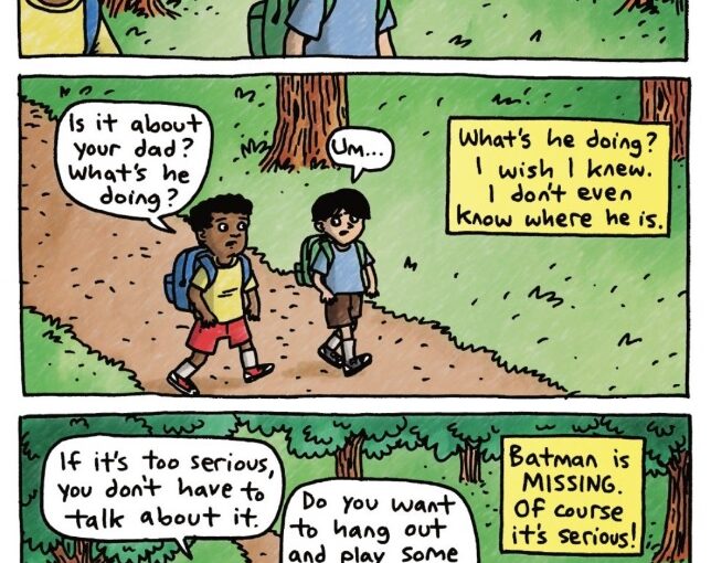 Batman, Robin and Howard, an original all-ages graphic novel focuses on more friends than foes for ages 8 and up.