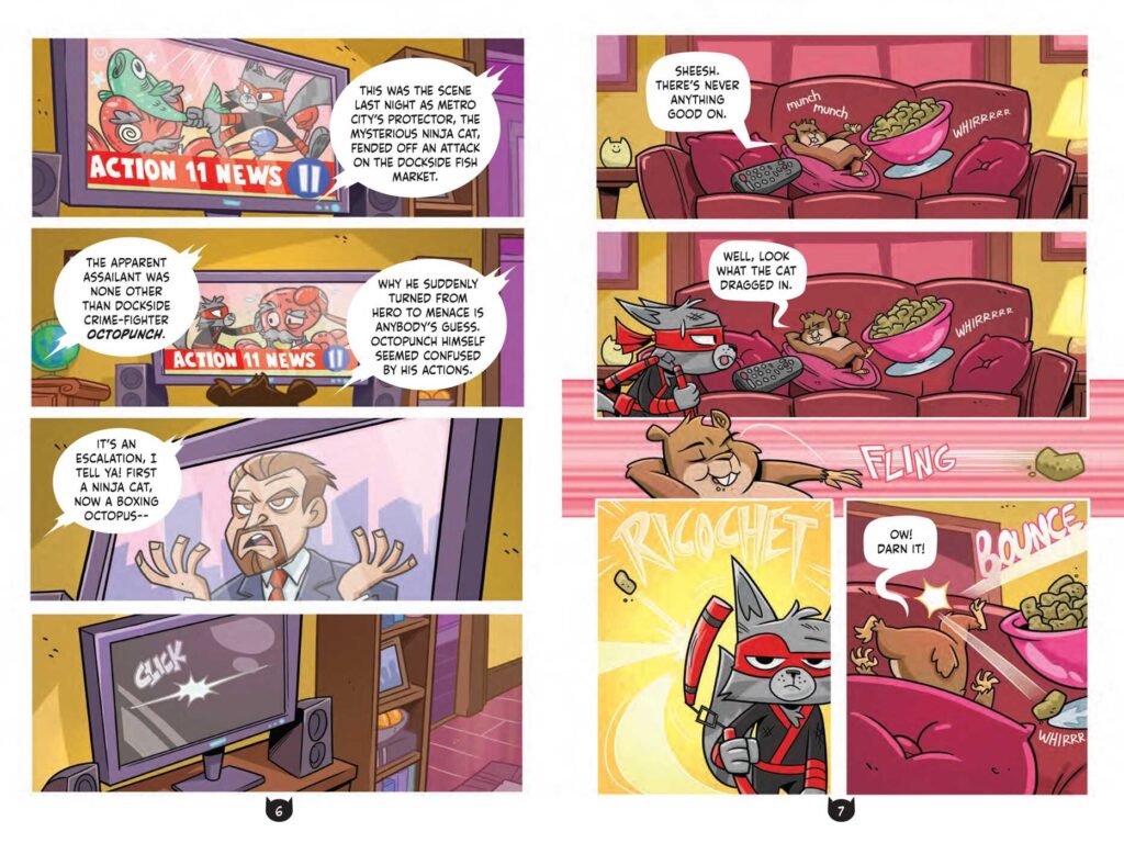 Cat Ninja: Time Heist is the second of three graphic novels that needs to be in any elementary school library.