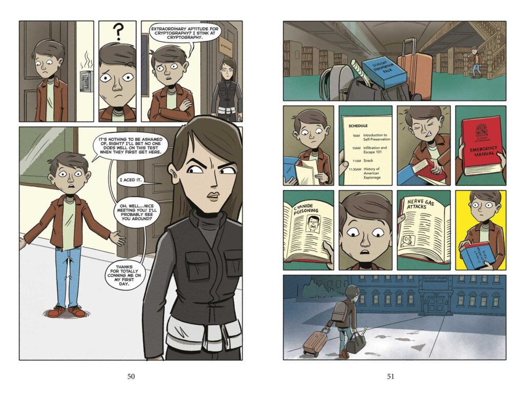 Spy School The Graphic Novel is a textbook graphic novel that can inspire kids to read more novels.