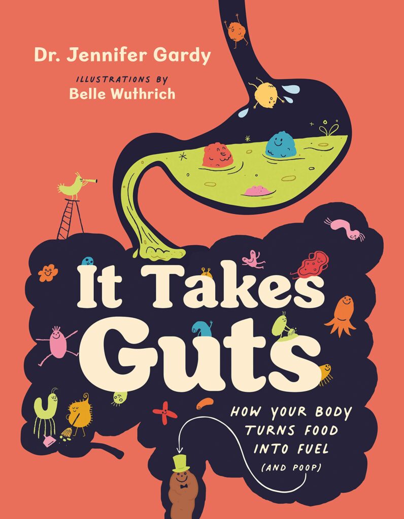 It Takes Guts How Your Body Turns Food Into Fuel reads like a graphic novel at times due to its friendly text, paired with clever art. This book is great entertainment and knowledge for ages 11 and up.