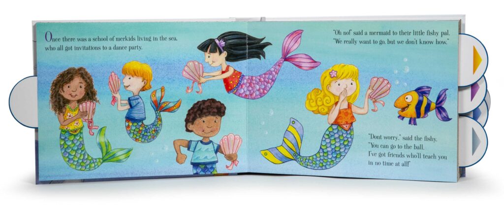 Mermaid Dance is an interactive board whose quality and durability is equaled only by its enjoyment by those young readers.