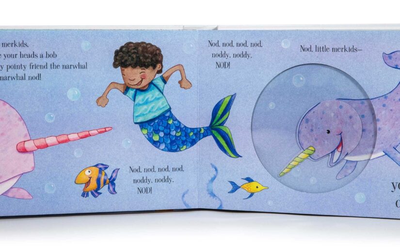 Mermaid Dance, a well built interactive board book that moves and charms