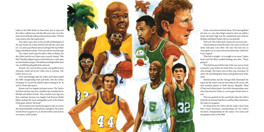 Hardcourt is a must-own for any elementary age fan of basketball. It’s approachable and tells stories from the first 75 years of the game that will hook readers eight and up.