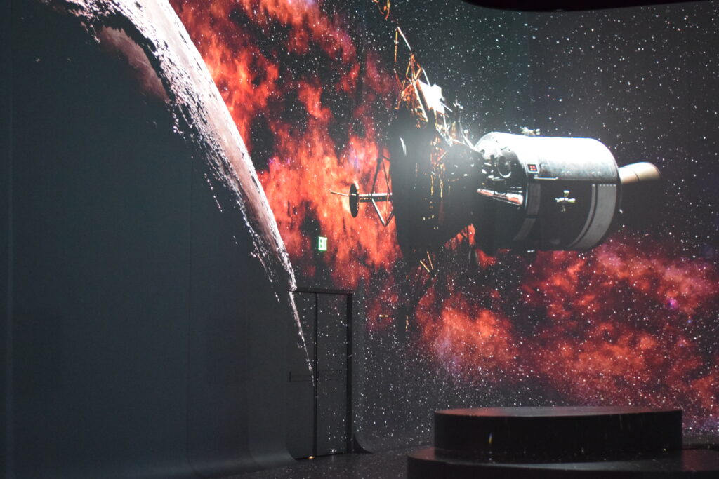 Illuminarium: Space, A Journey to the Moon & Beyond is a next-level exhibition that melds real audio, visuals, graphics and sound to create something special.