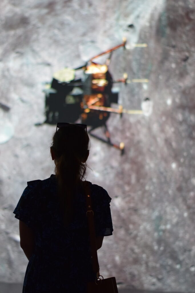 Illuminarium: Space, A Journey to the Moon & Beyond is a next-level exhibition that melds real audio, visuals, graphics and sound to create something special.