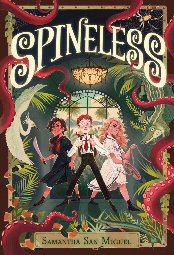 Spineless is an mglit book that I wanted to enjoy more than I did. It’s aimed at ages 11-14 for those readers who like intrigue with an animal hook and a side of Scooby-esque hijinks.