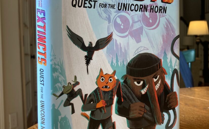 The Extincts, Quest for the Unicorn Horn, graphic novel go-to for 8 and up