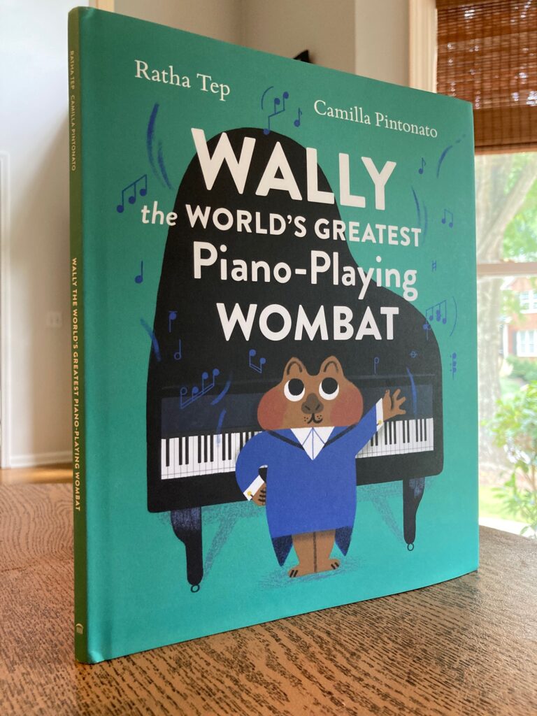 Wally the World’s Greatest Piano-Playing Wombat is an illustrated book that says lots about children’s confidence and teamwork, without saying a lot.