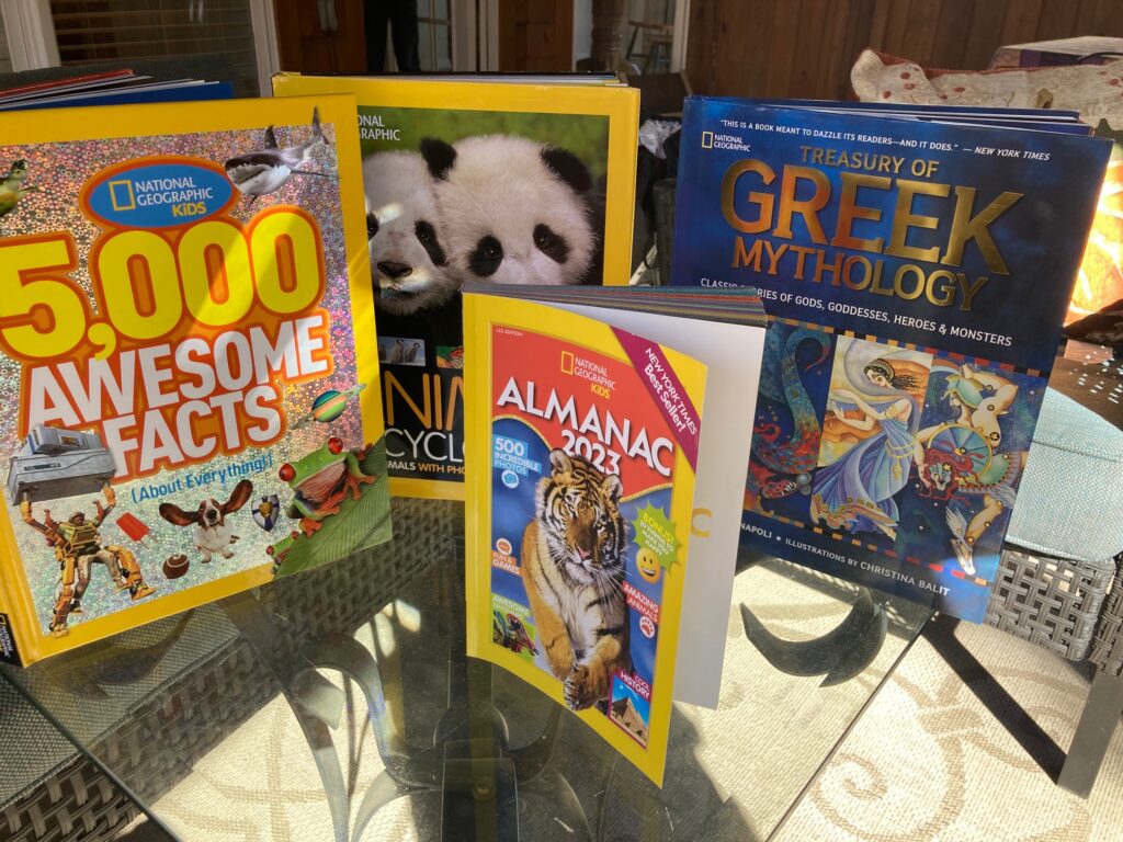 Whether it’s back to school or essays for ages 7 and up, these National Geographic Kids titles are the go-to resource for them.