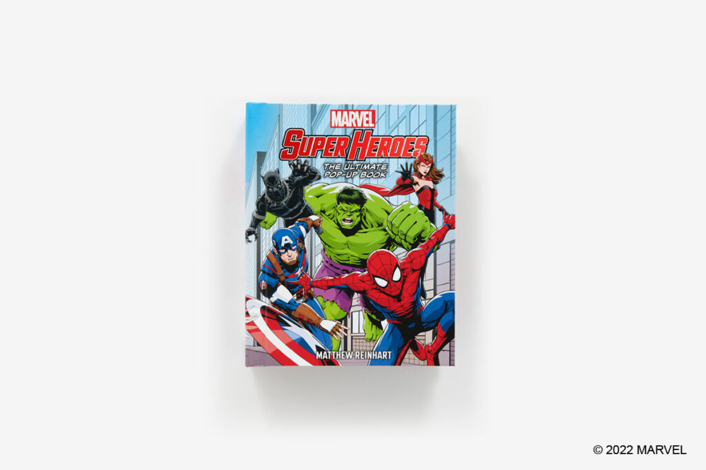 Marvel Super Heroes The Ultimate Pop-Up Book is by Matthew Reinhart, paper engineer extraordinaire and gives the MCU comics a 3D rendering.