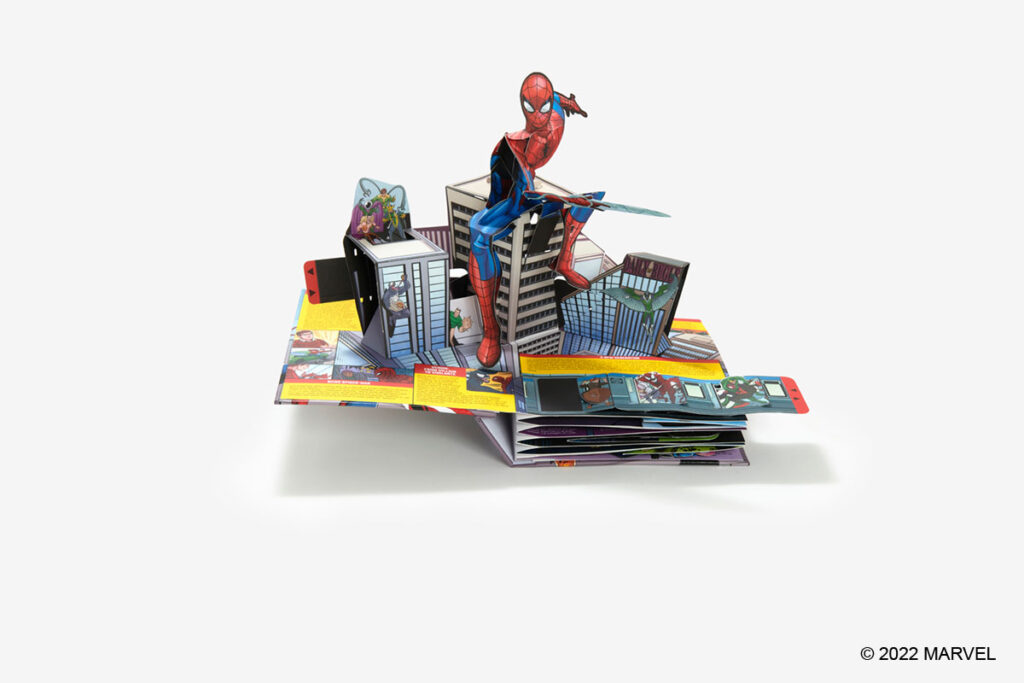 Marvel Super Heroes The Ultimate Pop-Up Book is by Matthew Reinhart, paper engineer extraordinaire and gives the MCU comics a 3D rendering.