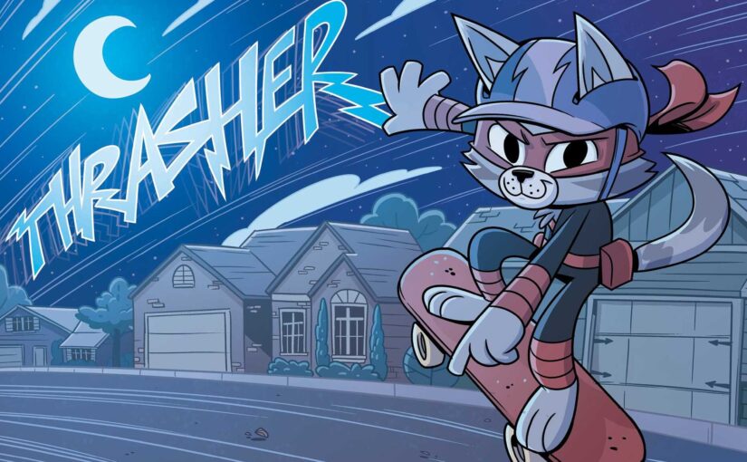 Cat Ninja: Welcome to the ‘Burbs, all-age graphic novel action early elementary