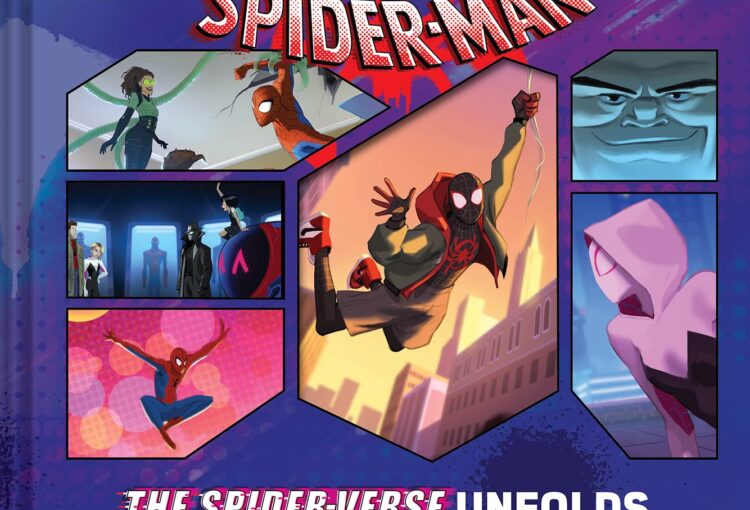 The Spider-Verse Unfolds is an accordion-style pop-up book for pre-k kids and older to dive into the world of Miles Morales, Spider-Man.